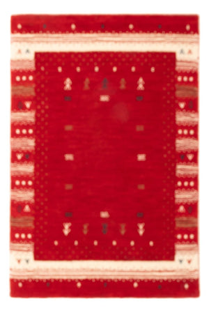 Gabbeh Tapijt - Loribaft Softy - 90 x 60 cm - rood