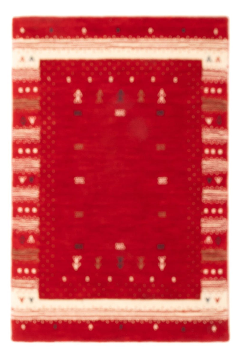 Gabbeh Tapijt - Loribaft Softy - 90 x 60 cm - rood