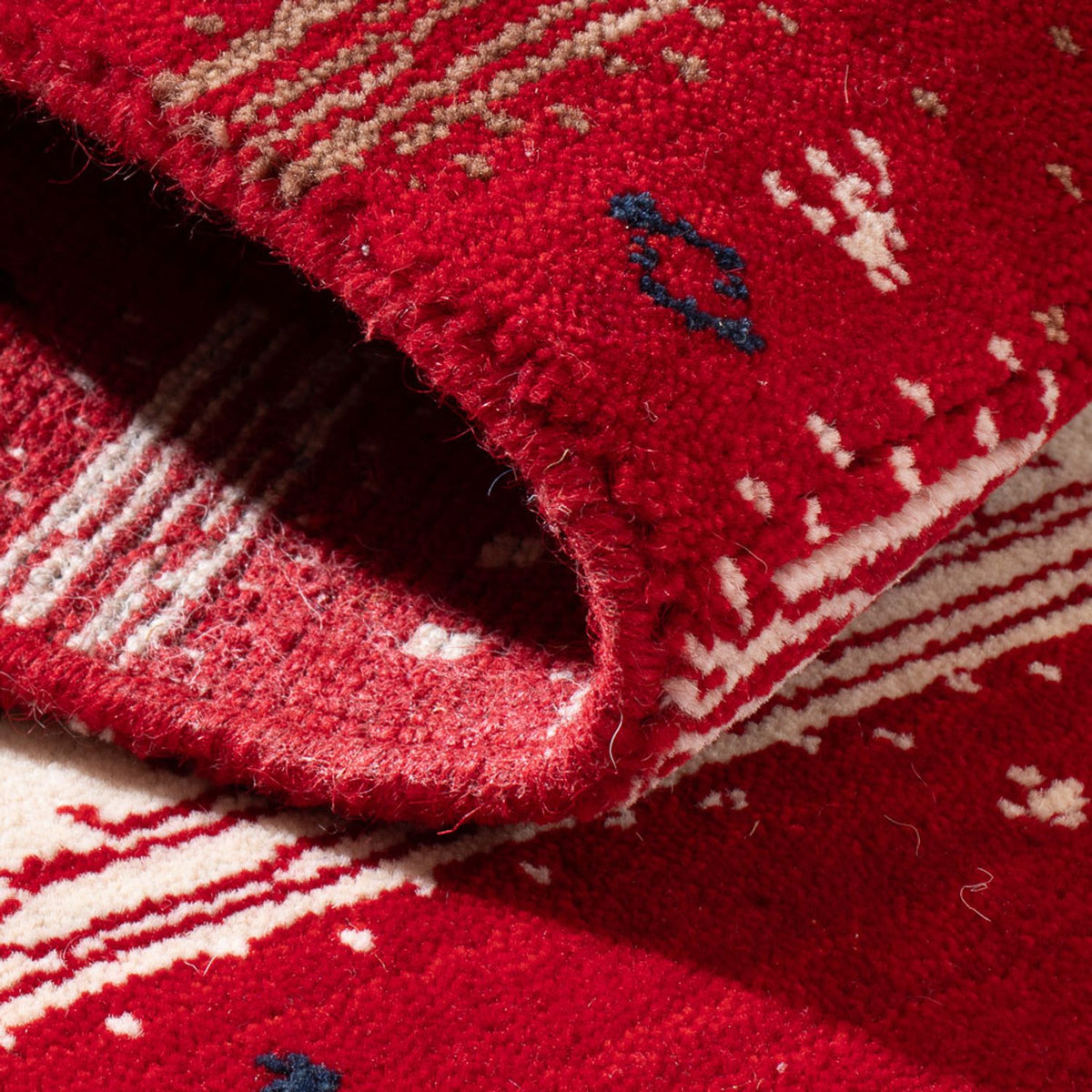 Gabbeh Tapijt - Loribaft Softy - 90 x 60 cm - rood