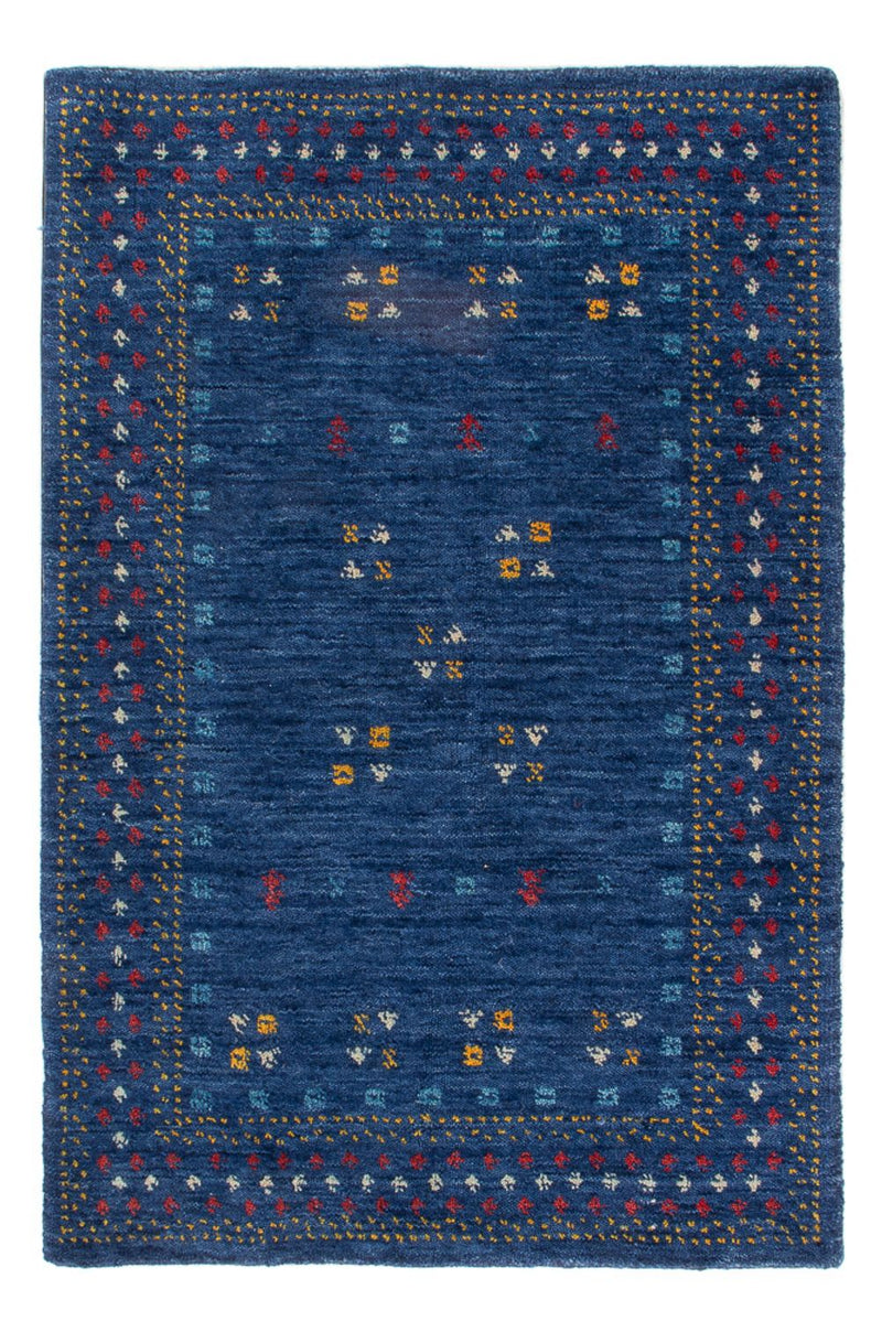 Wollen tapijt - 90 x 60 cm - donkerblauw