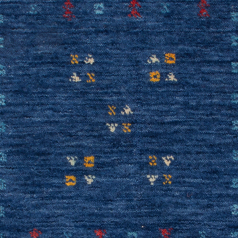 Wollen tapijt - 90 x 60 cm - donkerblauw