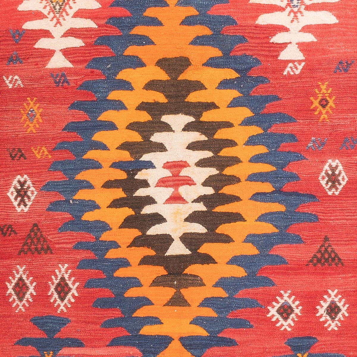 Loper Kelim tapijt - Oud - 430 x 155 cm - rood