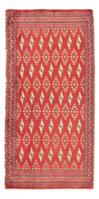 Turkaman tapijt - 130 x 62 cm - rood