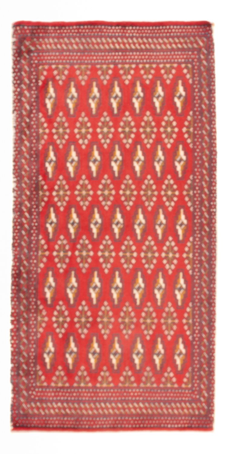 Turkaman tapijt - 130 x 62 cm - rood