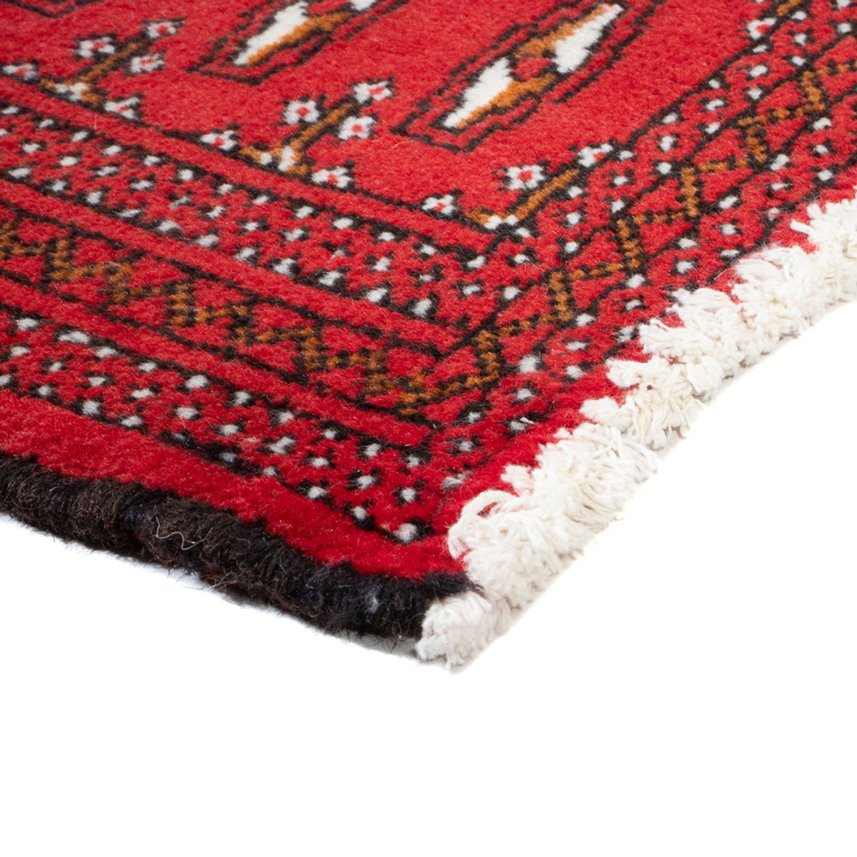 Loper Turkaman tapijt - 100 x 50 cm - rood