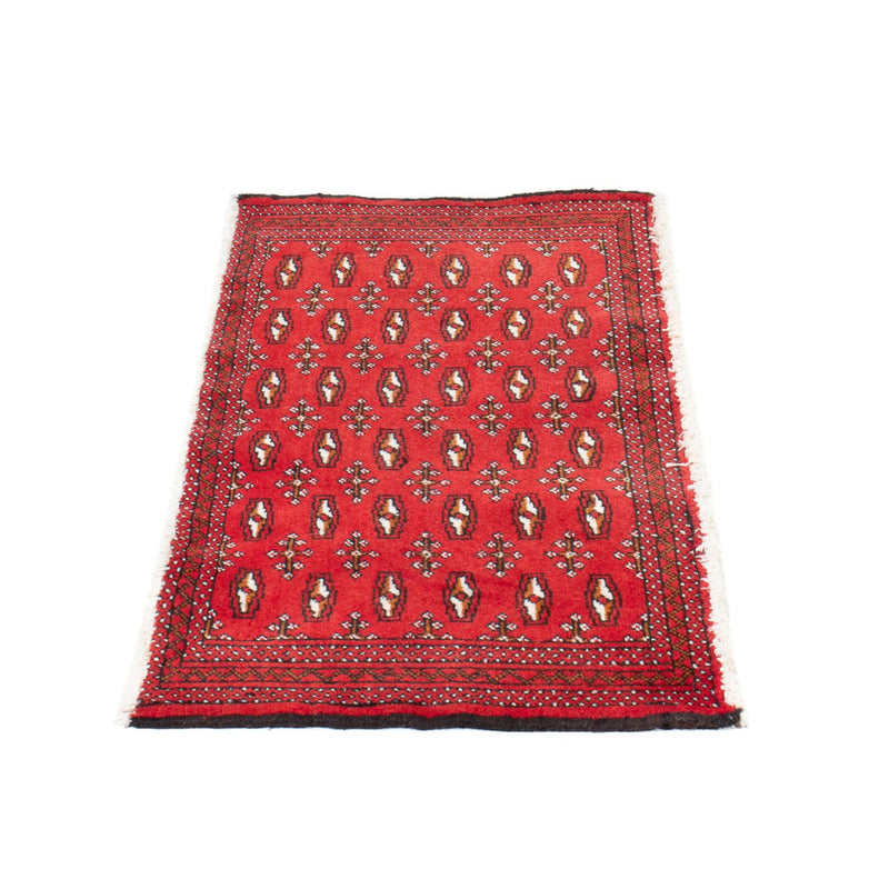 Loper Turkaman tapijt - 100 x 50 cm - rood