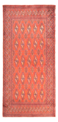 Turkaman tapijt - 130 x 60 cm - licht rood
