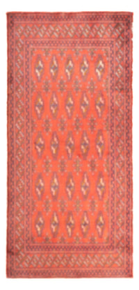 Turkaman tapijt - 130 x 60 cm - licht rood