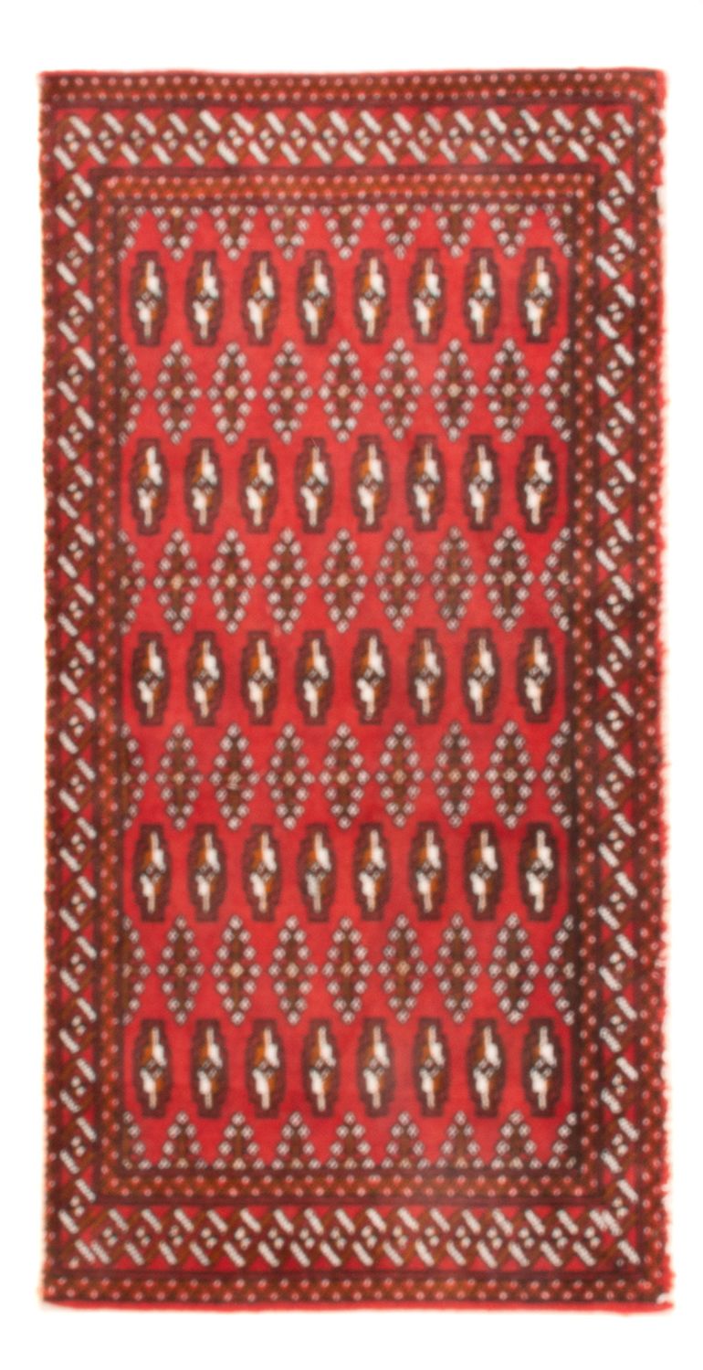 Turkaman tapijt - 130 x 60 cm - rood