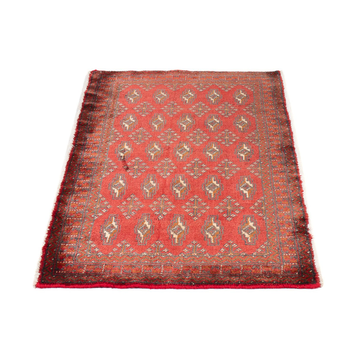 Loper Turkaman tapijt - 130 x 60 cm - rood