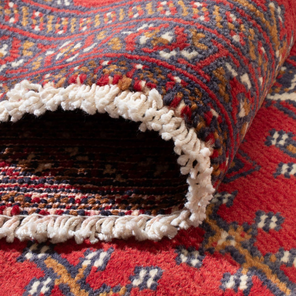 Turkaman tapijt - 130 x 60 cm - licht rood