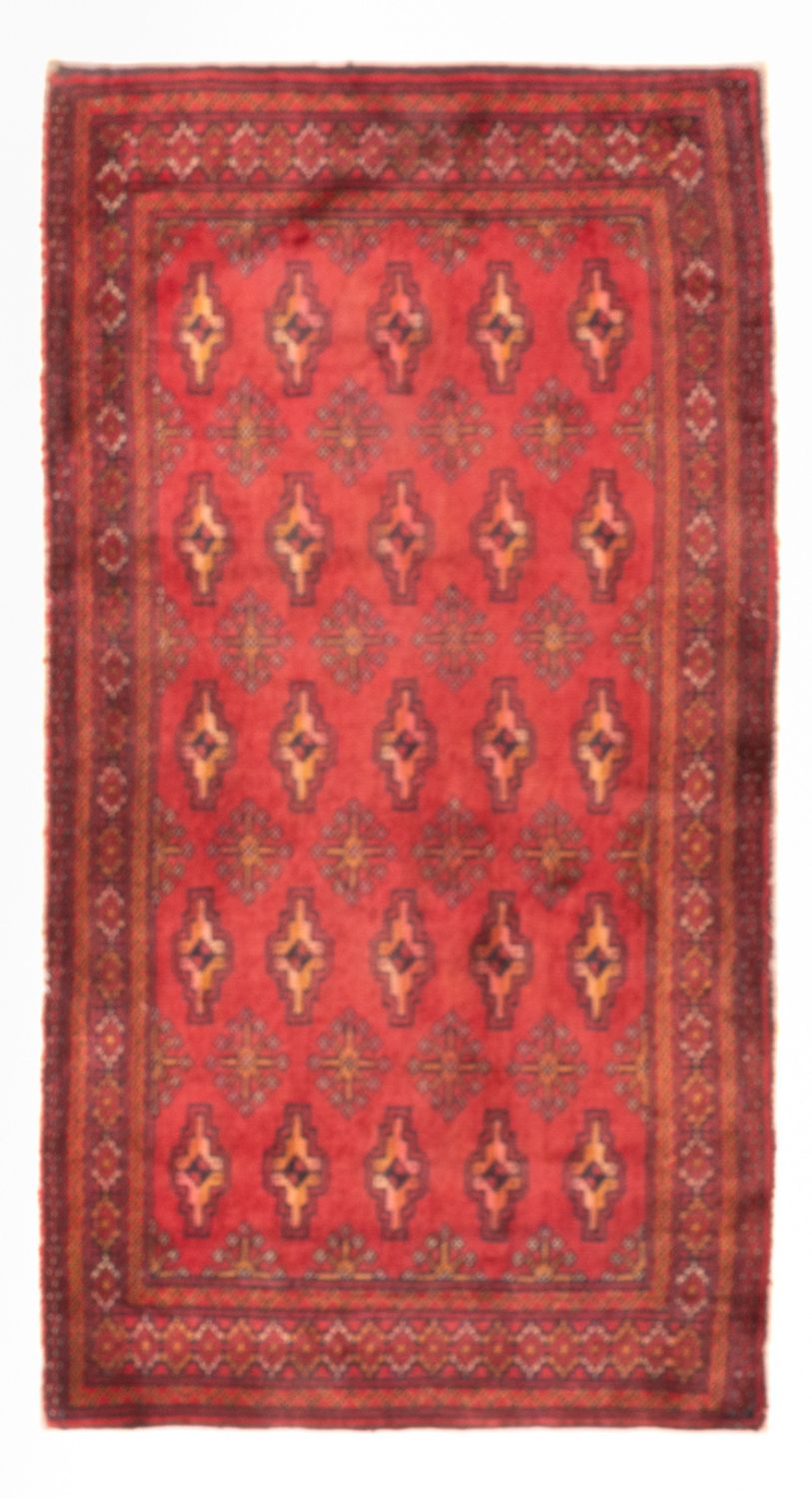 Turkaman tapijt - 130 x 60 cm - rood