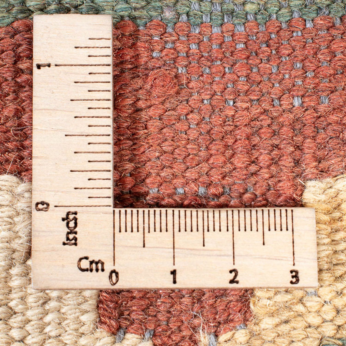 Loper Kelim tapijt - Splash - 315 x 95 cm - licht beige