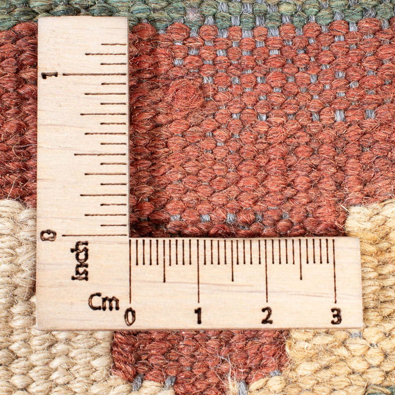 Loper Kelim tapijt - Splash - 315 x 95 cm - licht beige