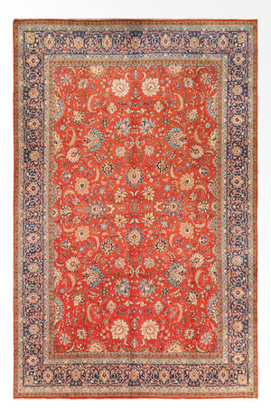 Perzisch tapijt - Tabriz - 393 x 266 cm - rood