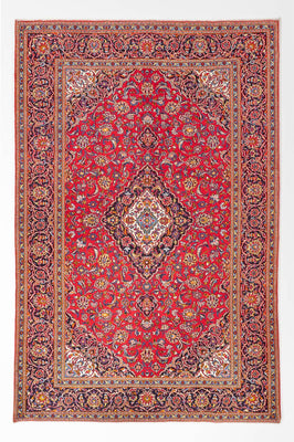 Perzisch tapijt - Keshan - 300 x 218 cm - rood
