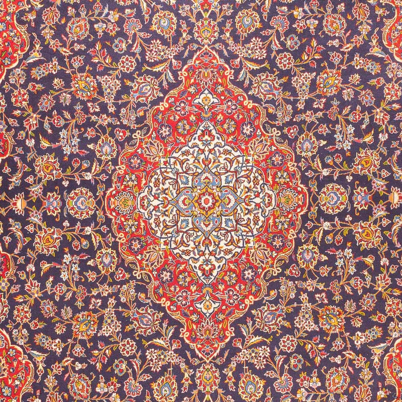 Perzisch tapijt - Keshan - 395 x 300 cm - donkerblauw