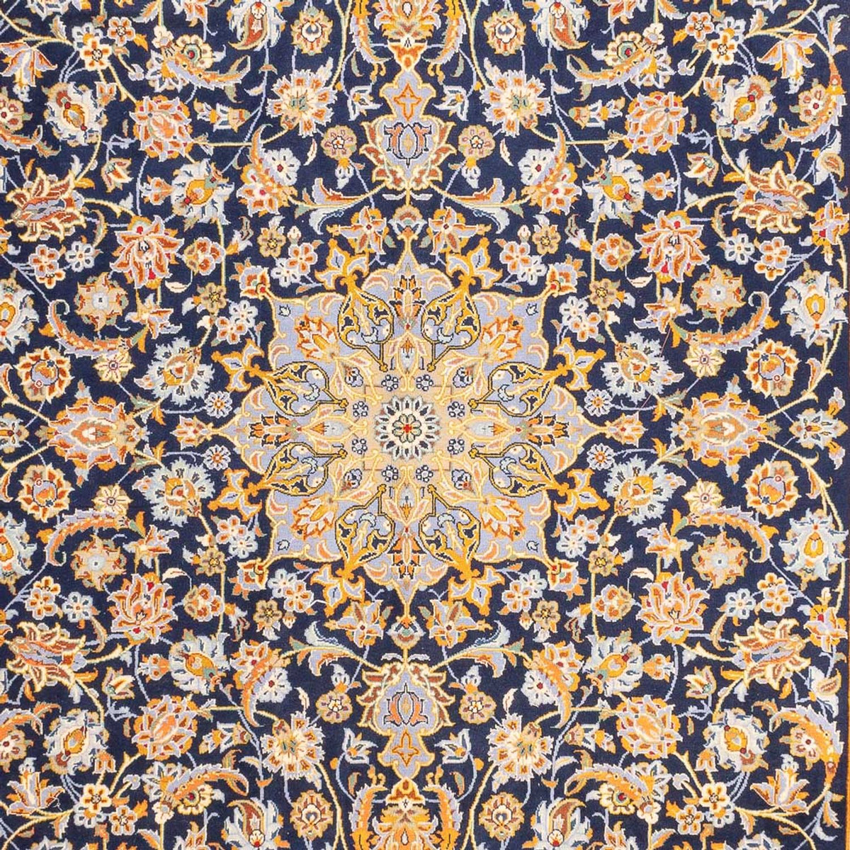 Perzisch tapijt - Keshan - 402 x 288 cm - donkerblauw