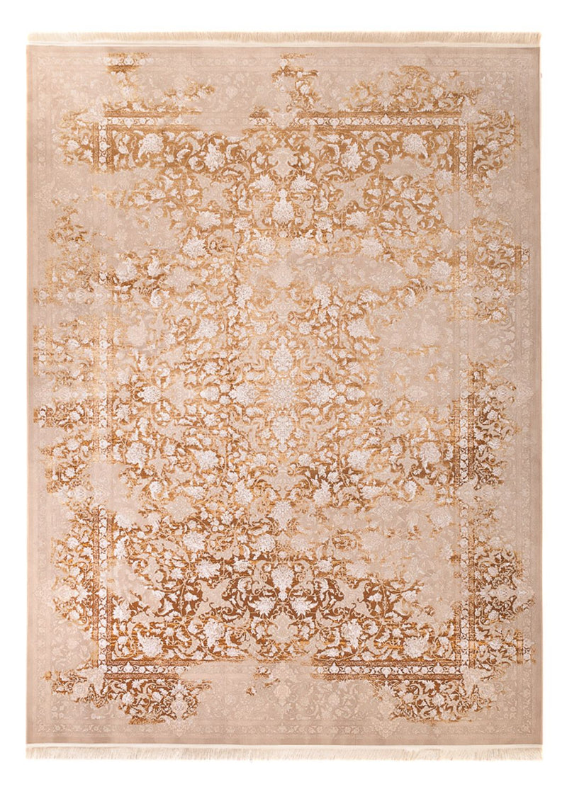 Oosters geweven tapijt - 350 x 250 cm - donker beige