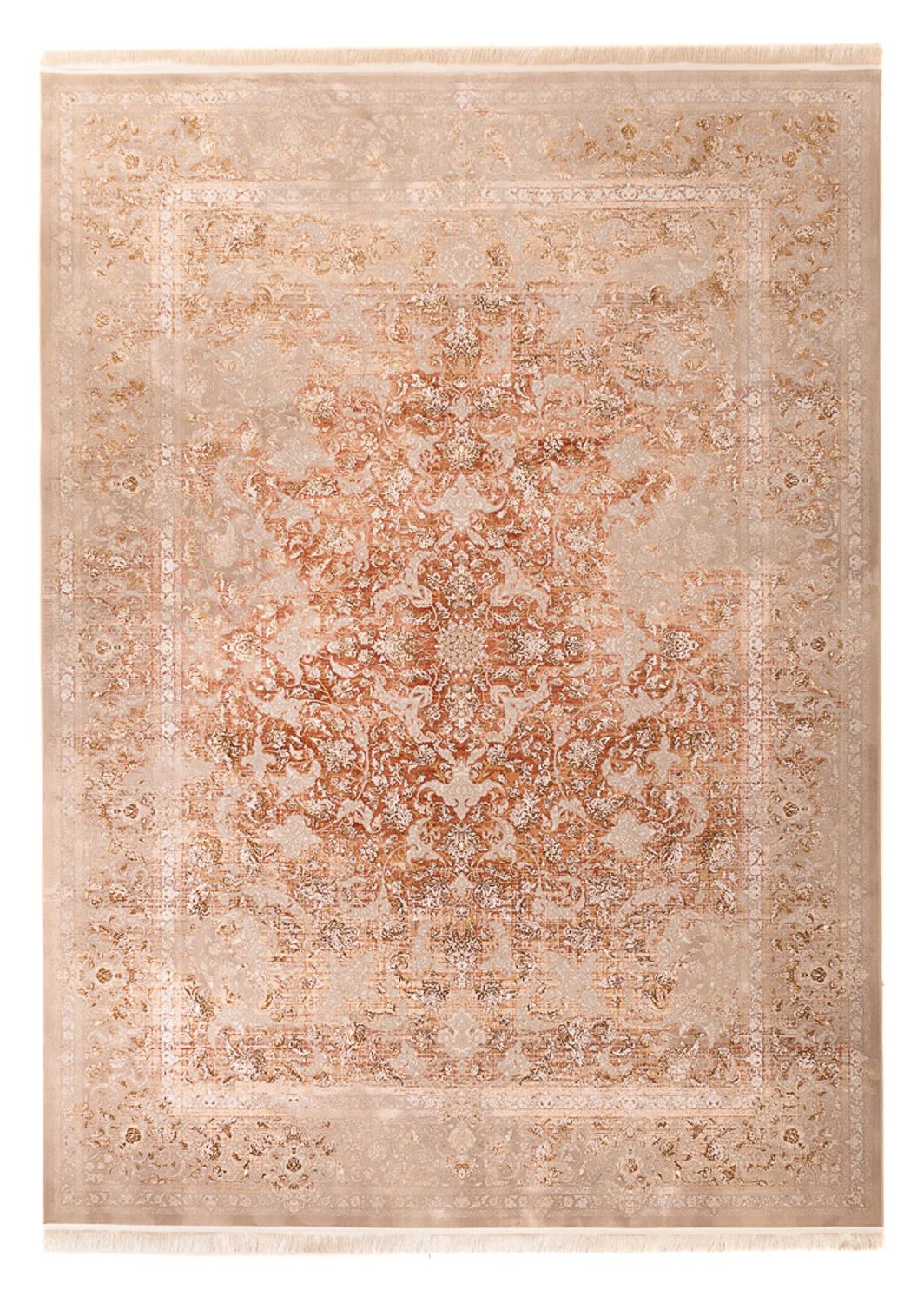 Oosters geweven tapijt - 350 x 250 cm - donker beige
