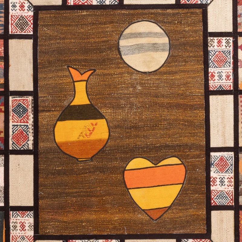 Patchwork tapijt - 200 x 135 cm - veelkleurig