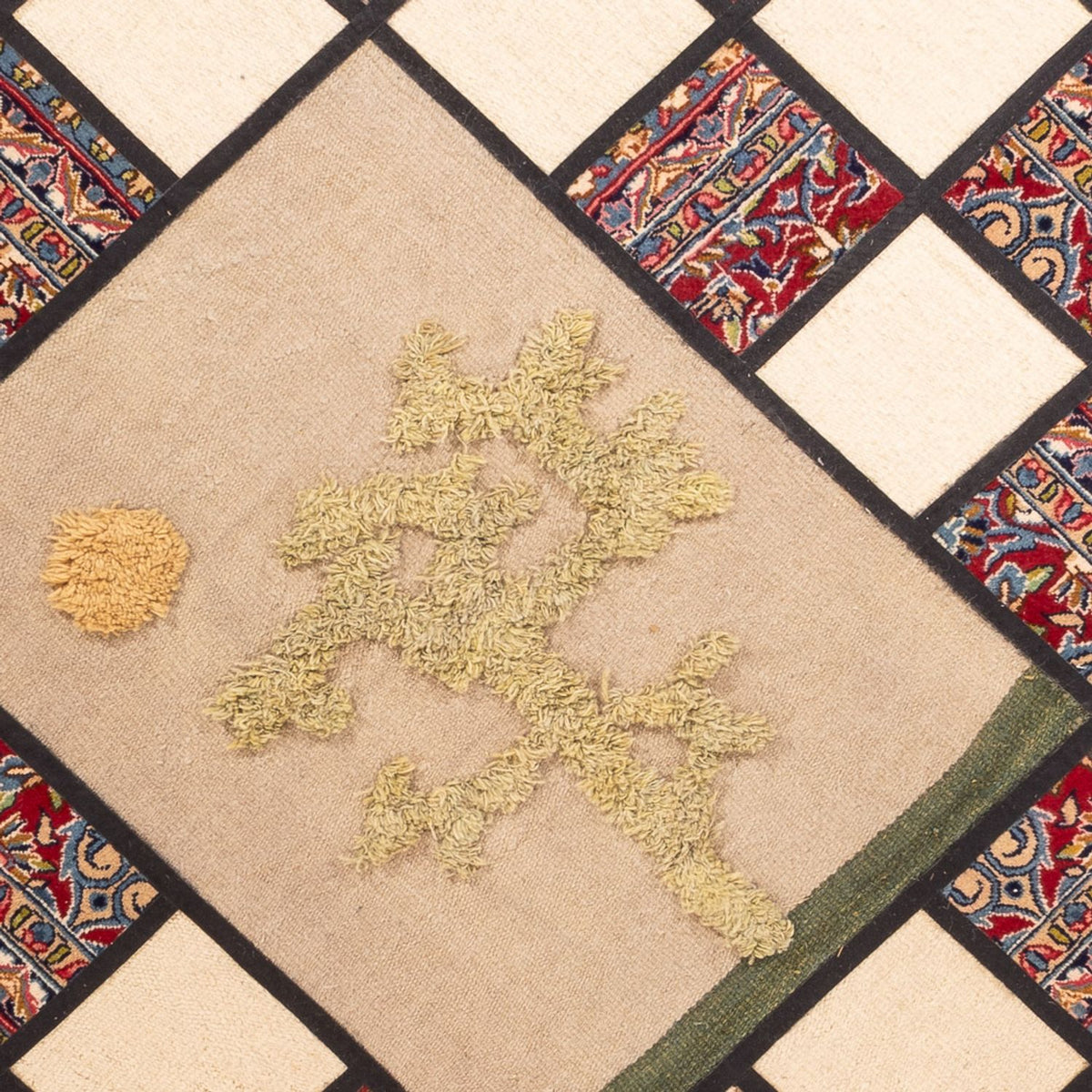 Patchwork tapijt - 200 x 135 cm - veelkleurig