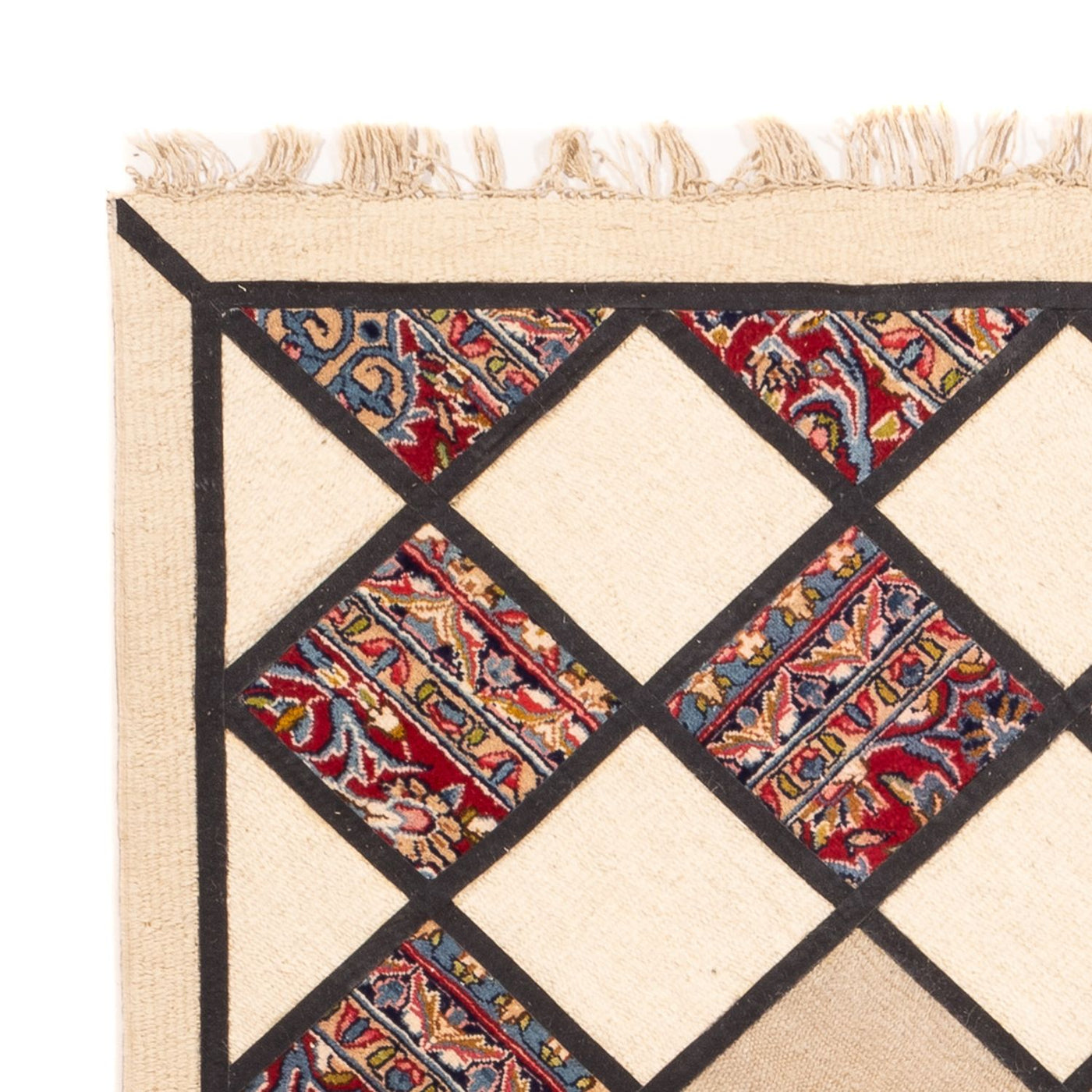 Patchwork tapijt 200x135cm - Perserteppich Wollteppich
