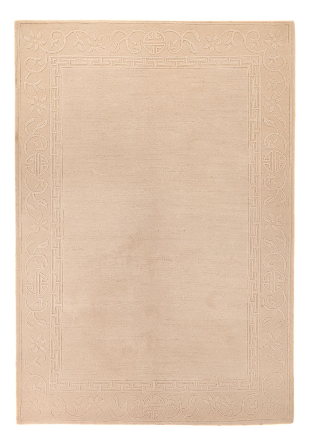 Wollen tapijt - 201 x 144 cm - beige