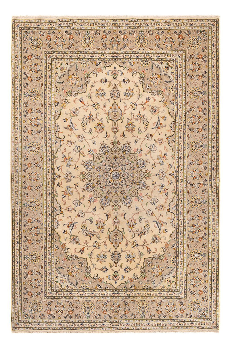 Perzisch tapijt - Keshan - 295 x 194 cm - licht beige