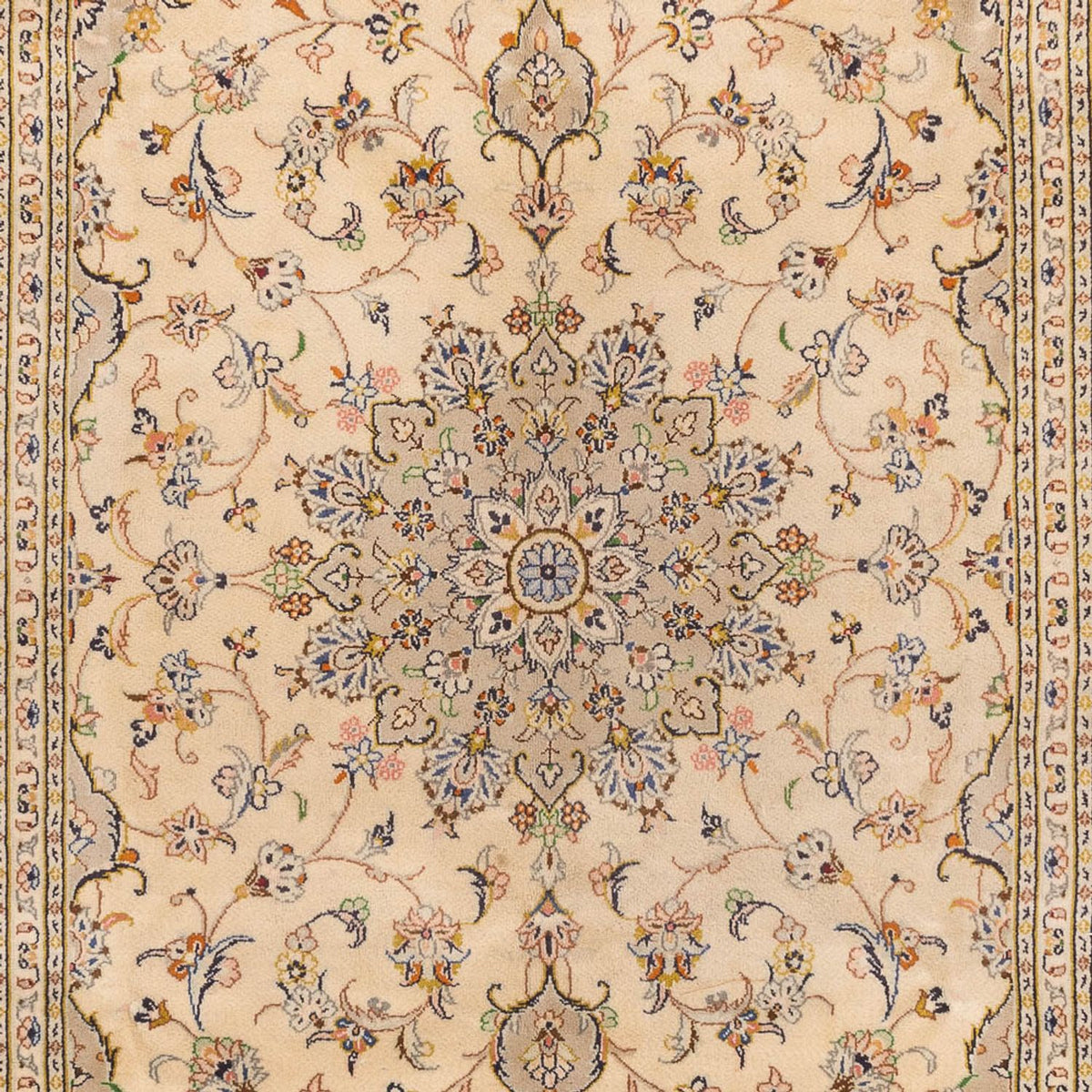 Perzisch tapijt - Keshan - 295 x 194 cm - licht beige