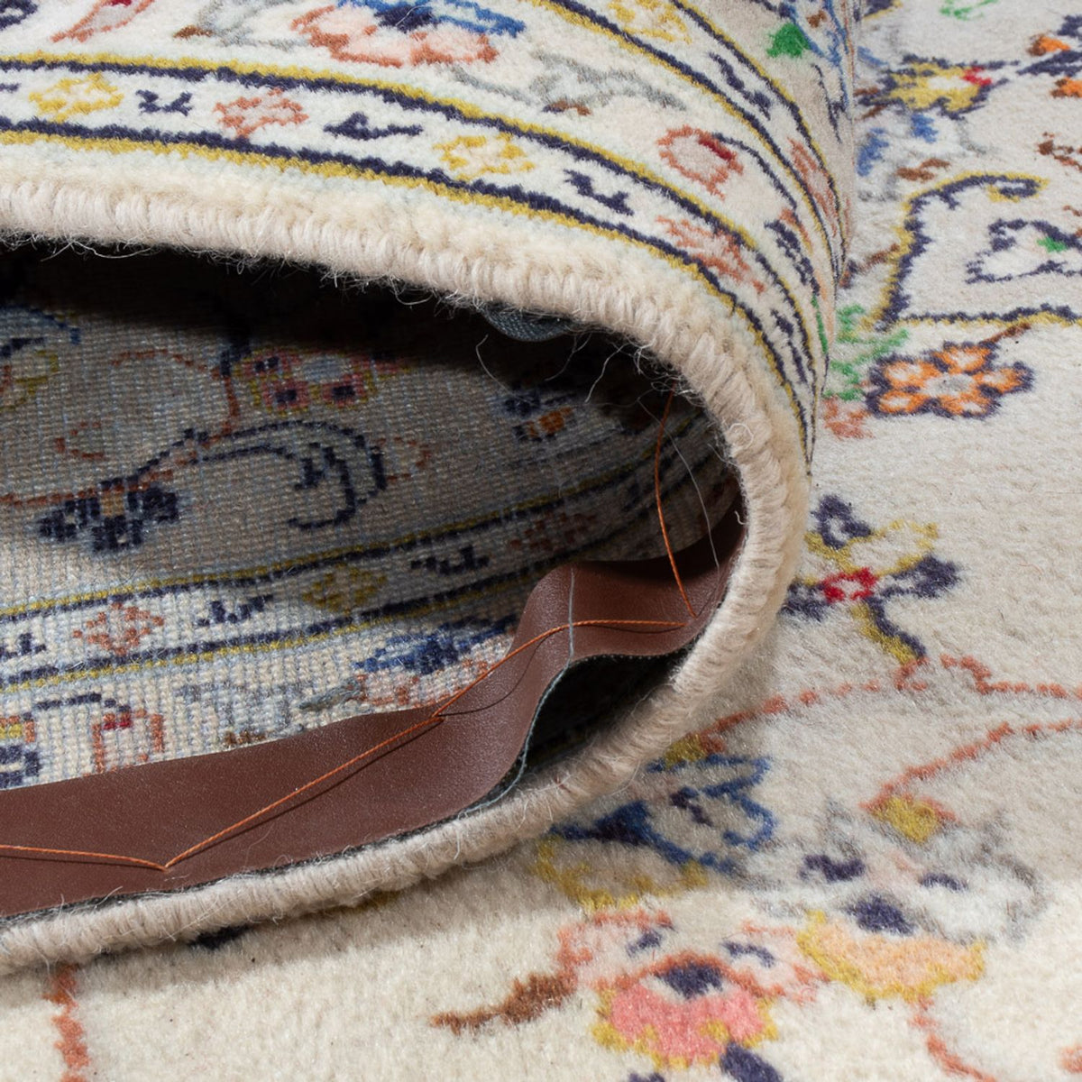 Perzisch tapijt - Keshan - 295 x 194 cm - licht beige