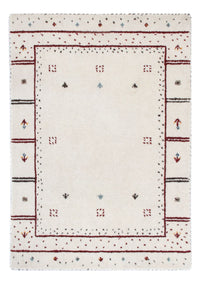 Gabbeh Tapijt - Loribaft Softy - 90 x 60 cm - lichtgrijs