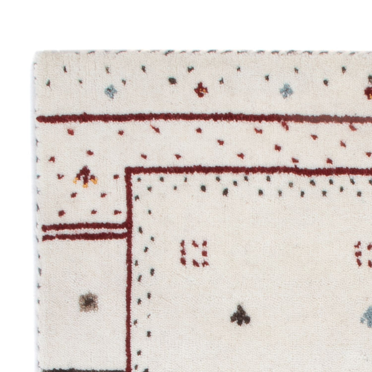 Gabbeh Tapijt - Loribaft Softy - 90 x 60 cm - lichtgrijs