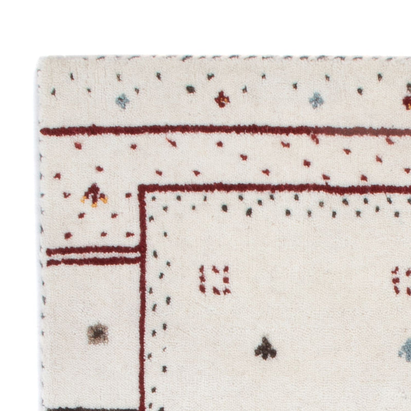 Gabbeh Tapijt - Loribaft Softy - 90 x 60 cm - lichtgrijs