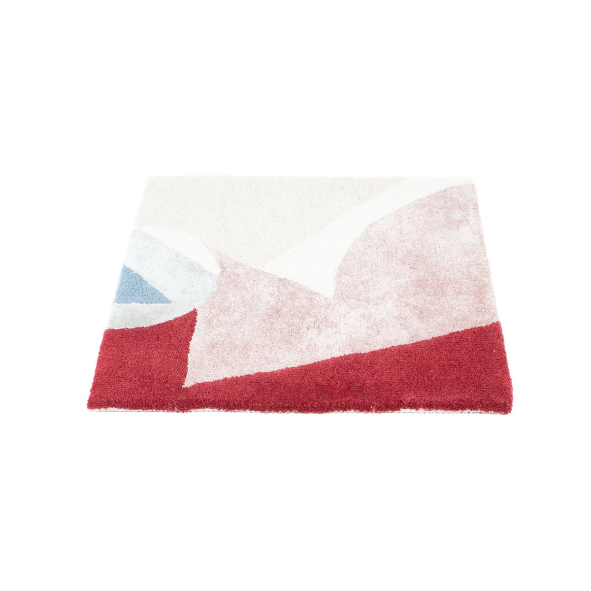 Wollen tapijt vierkant  - 63 x 62 cm - veelkleurig