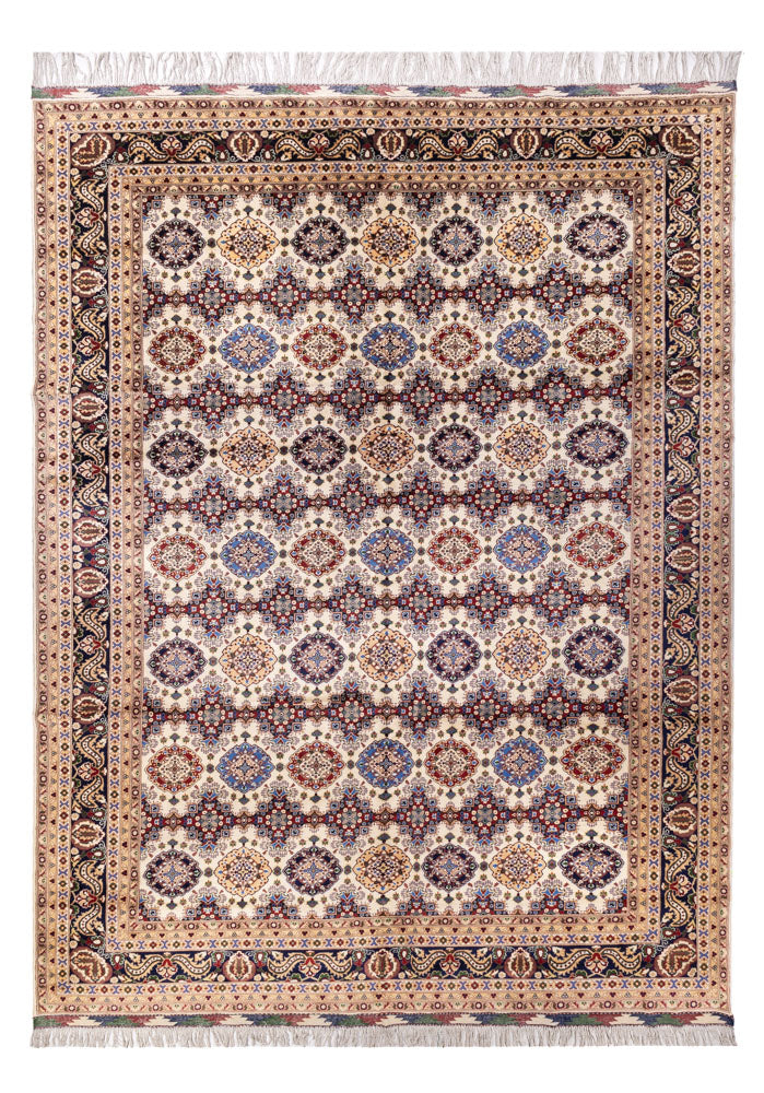 Afghaans tapijt - 405 x 295 cm - licht beige