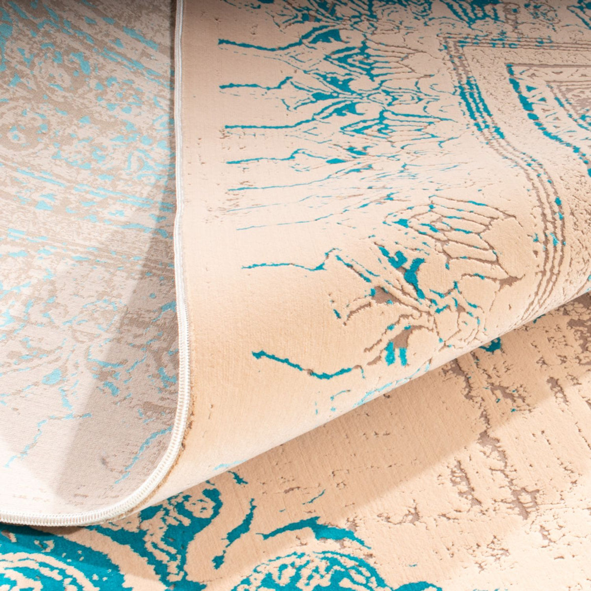 Designer tapijt - 225 x 150 cm - turkoois