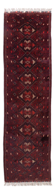 Loper Afghaans tapijt - 293 x 78 cm - rood