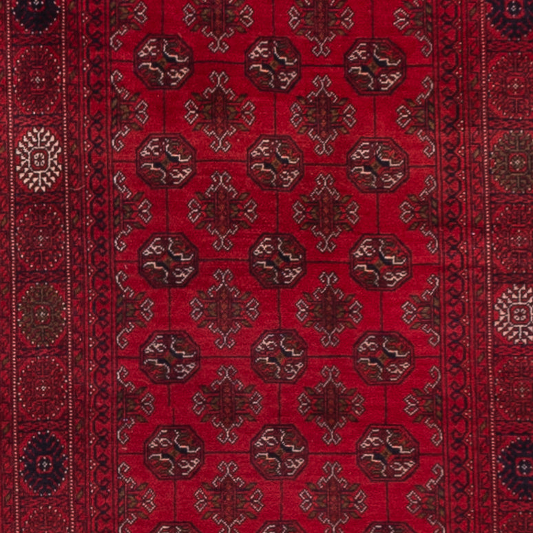 Loper Afghaans tapijt - Bukhara - 296 x 78 cm - rood