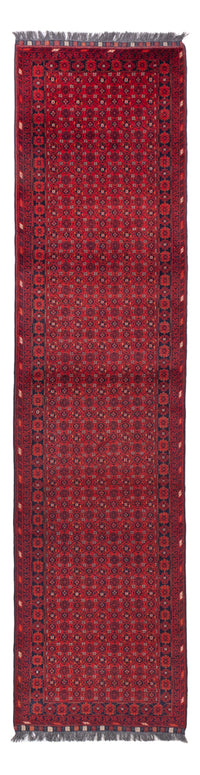 Loper Afghaans tapijt - Bukhara - 332 x 76 cm - rood