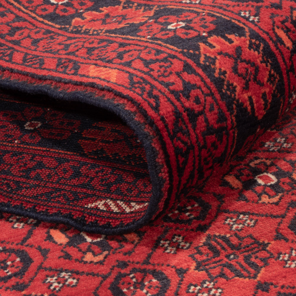Loper Afghaans tapijt - Bukhara - 332 x 76 cm - rood