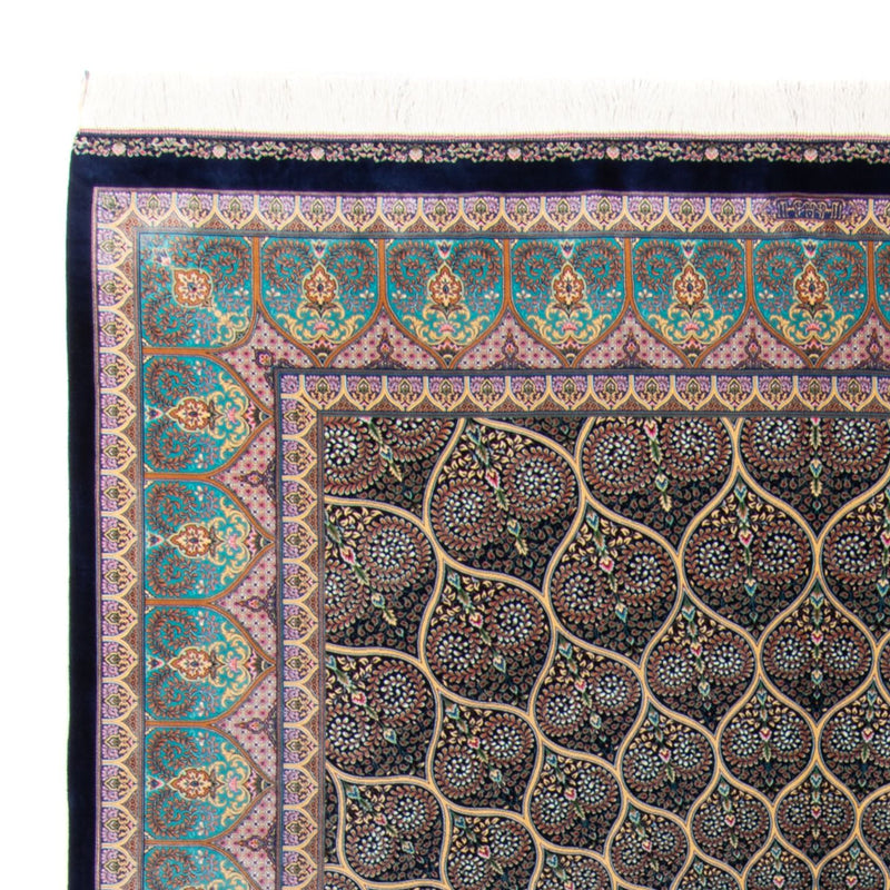 Perzisch tapijt - Ghom - 300 x 200 cm - donkerblauw