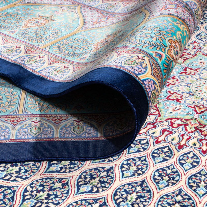 Perzisch tapijt - Ghom - 300 x 200 cm - donkerblauw