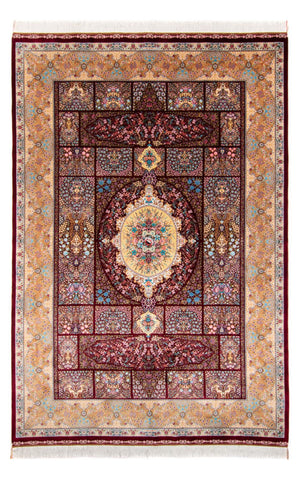 Perzisch tapijt - Ghom - 300 x 200 cm - rood