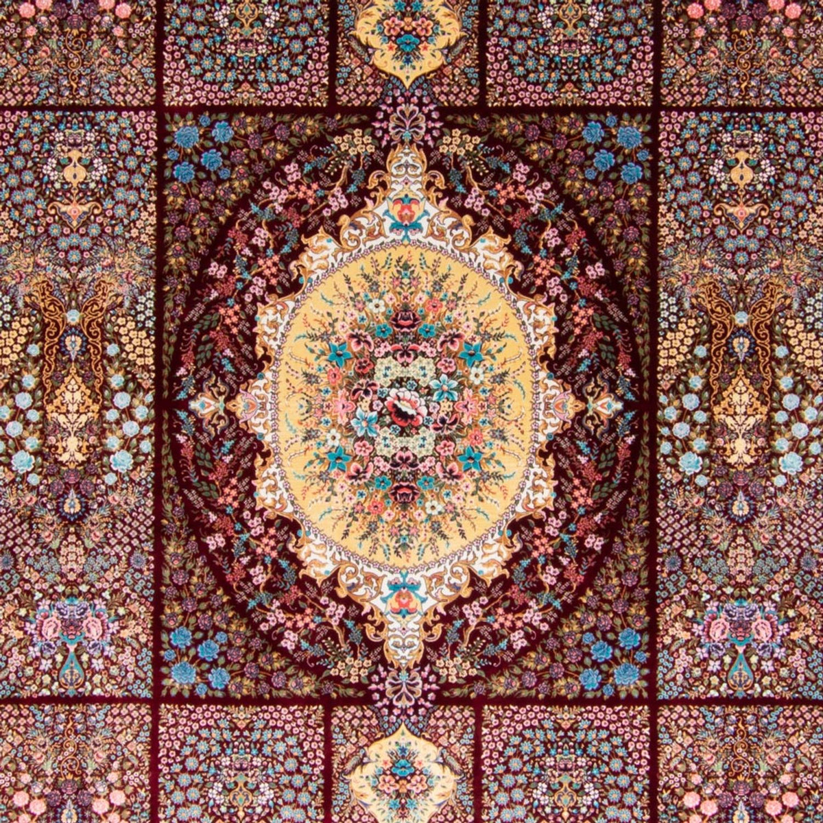 Perzisch tapijt - Ghom - 300 x 200 cm - rood