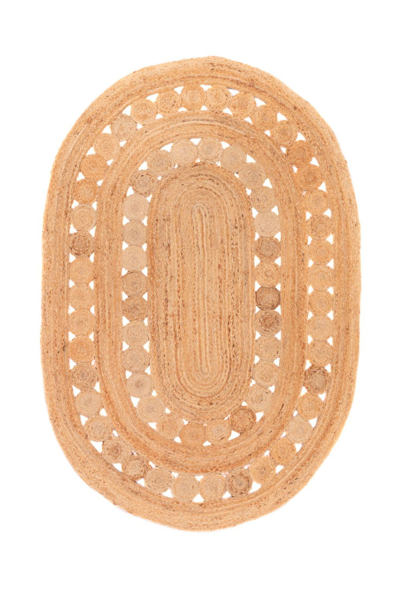 Jute tapijt Tapijt Darcia - Wollen tapijt
