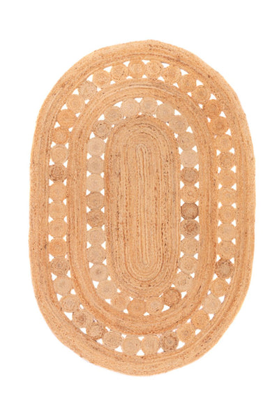 Jute tapijt Tapijt Darcia - Wollen tapijt
