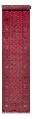 Loper Afghaans tapijt - Bukhara - 479 x 89 cm - rood