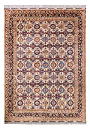 Afghaans tapijt - 406 x 295 cm - licht beige