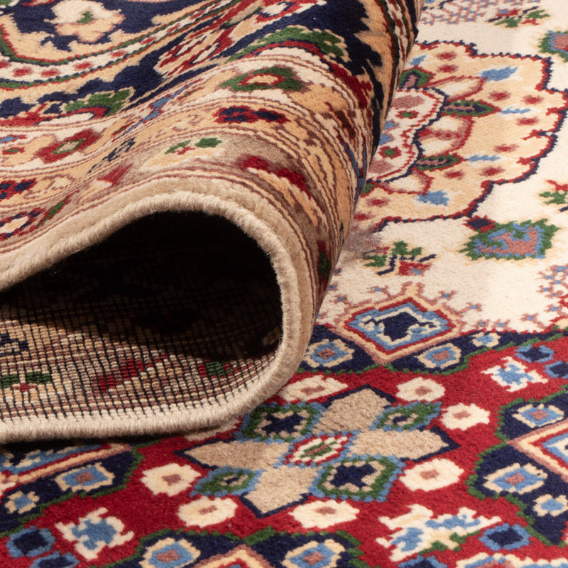 Afghaans tapijt - 406 x 295 cm - licht beige